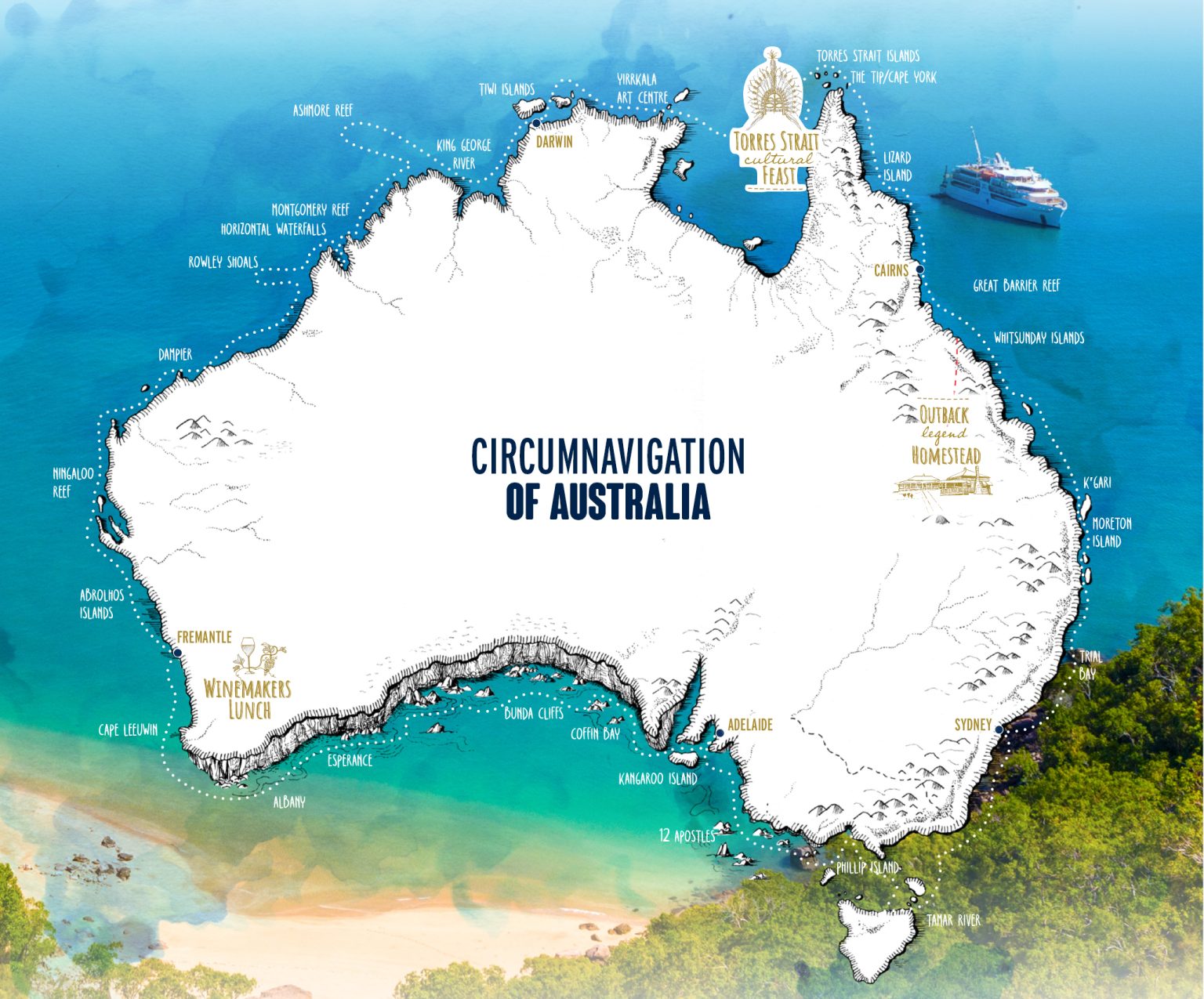 60 Night Circumnavigation of Australia Cruise Coral Expeditions