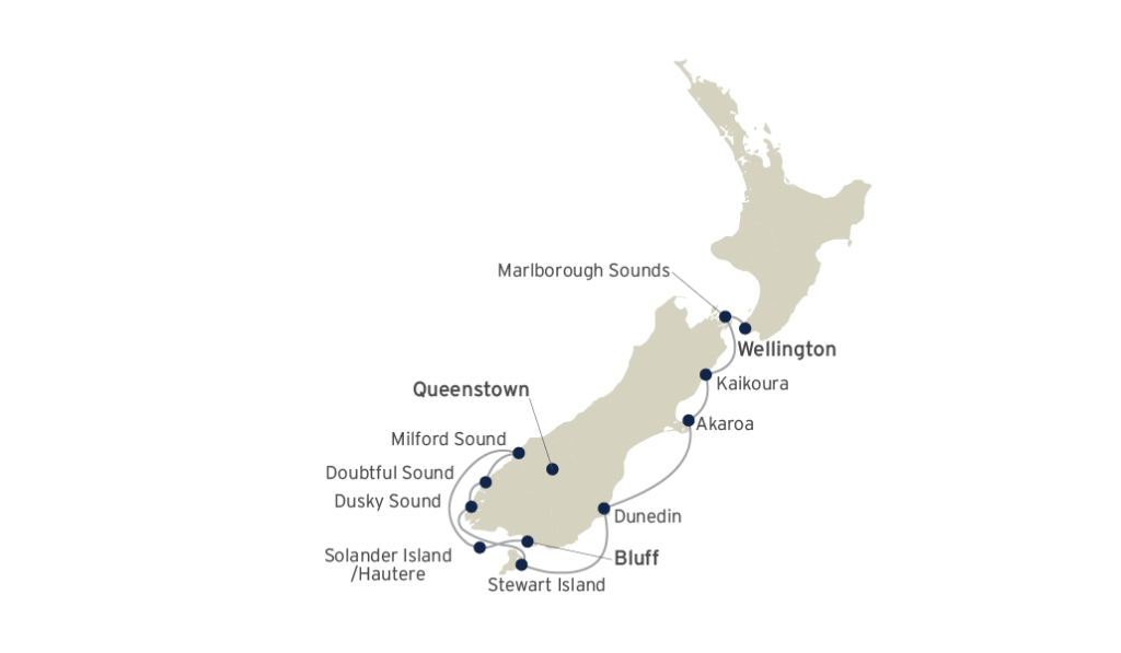 Coral Expeditions_Fiordland and The South Coast_Wellington_Bluff_10 & 12 Nights