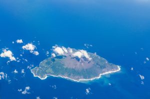 Aerial,View,Of,Island,And,Blue,Ocean,In,Toshima,Kagoshima